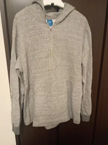 GoodOn 러프 하프 지퍼 풀오버 후드 맨투맨 L 정가 16280엔