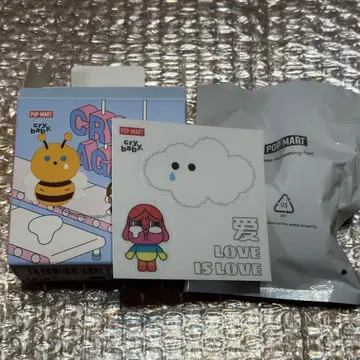 POPMART crybaby Crying Again 인형 배지
