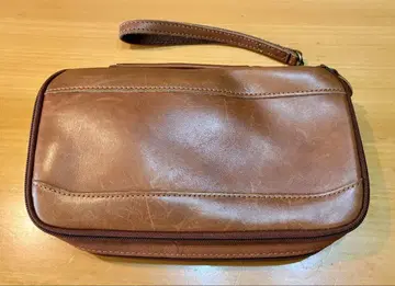 빈티지 LLbean 엘엘빈 고급 가죽 트래블 파우치 세컨드 백