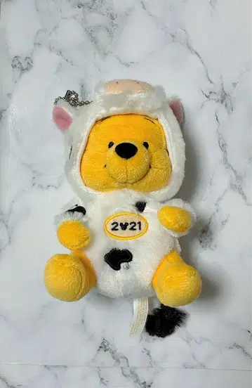 2021년 십이지 소 인형옷 푸우 마스코트 키링
