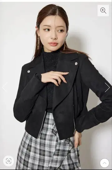 rienda 페이크 스웨이드 라이더 자켓