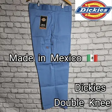 디키즈 라이트 블루 Dickies 더블니 워크 팬츠 W42