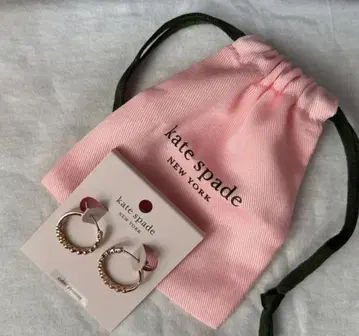 [ 미사용 새상품 ] Kate Spade 크리스탈 후프 귀걸이