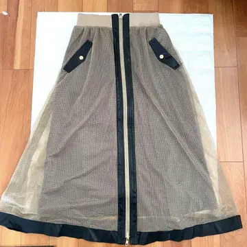 RISLEY 리버서블 메쉬 플레어 스커트