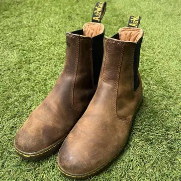 Dr.Martens 닥터마틴 사이드 고어 부츠 UK8 브라운 가죽