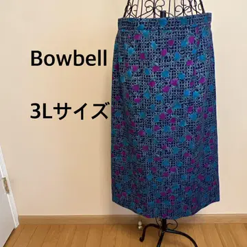 Bowbell/스커트/네이비/핑크/그린/패턴