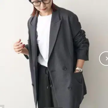 울 블렌드 더블 브레스트 자켓 spick and span