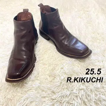 R.KIKUCHI 사이드 고어 부츠 컬럼비아제 천연 가죽 25.5 사이즈