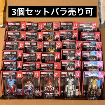 [ 낱개 판매 ] 3개 세트 MARVEL 베어브릭 해피 복권