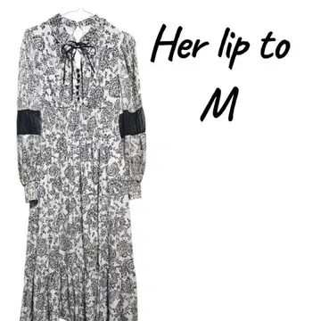 Her lip to M 플라워 프린트 맥시 원피스