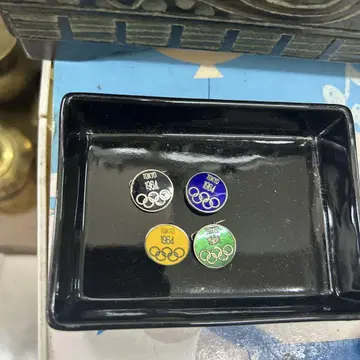 쇼와 레트로 도쿄 올림픽 핑 배지 4종류