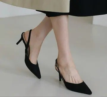 SAPPUN Twili 스웨이드 슬링백 힐 26.0cm