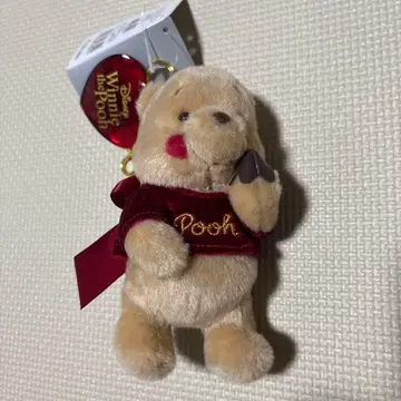 디즈니 스토어 발렌타인 곰돌이 푸 봉제 인형