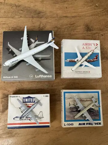 Lufthansa Airbus 340 등 일괄 판매 미니 비행기 4대