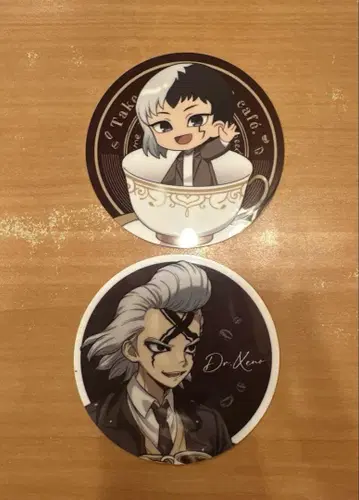 Dr.stone 혜택 코스터 제노 겐 아모카페
