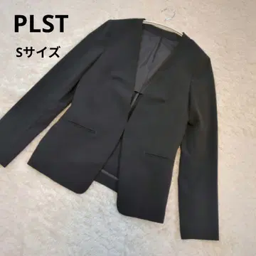 PLST 플라스테 노카라 자켓 블랙 S 사이즈 오피스