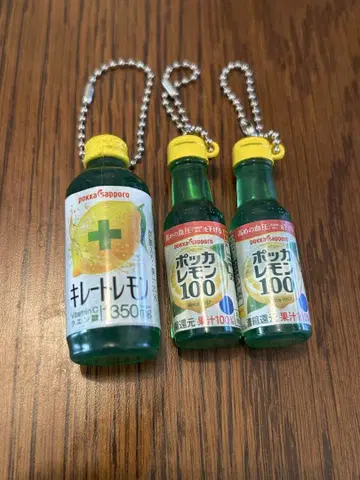 포카레몬100 킬레이트레몬 미니어처 참 가챠가챠 3개 세트