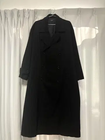 트렌치코트 롱 블랙 M