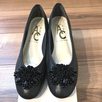 neue ar he AC 호일 라메 비쥬 펌프스 23.5cm 새상품