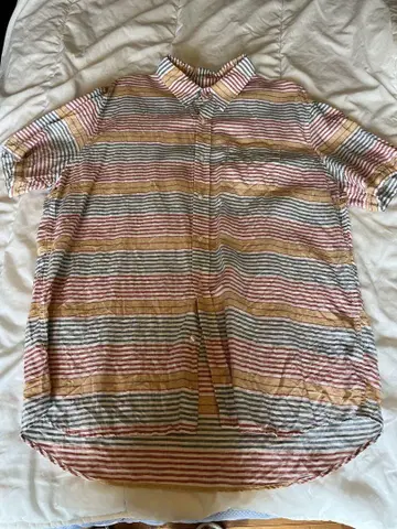 L.L.Bean 스트라이프 반팔 셔츠 XL-REG