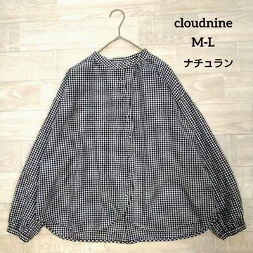cloudnine 클라우드나인 뒷절개 밴드 카라 블라우스 M-L 나추란