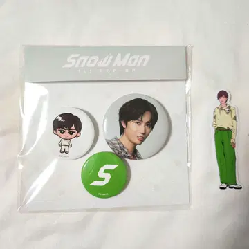 SnowMan 한국 팝업 캔 배지 스티커 아베 료헤이
