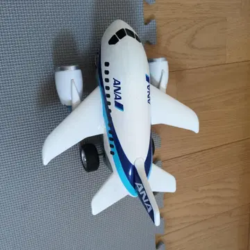 ANA 비행기 모델 약 15cm 화이트/블루