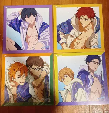 극장판 Free! 캐릭터송 캐릭터송 메가 자켓 4장 세트
