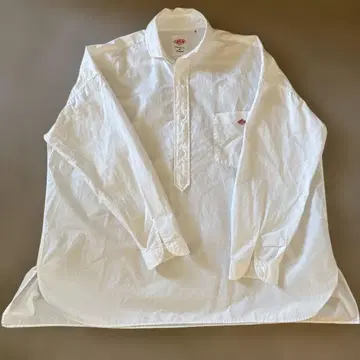 화이트 긴팔 풀오버 셔츠! 소재 면