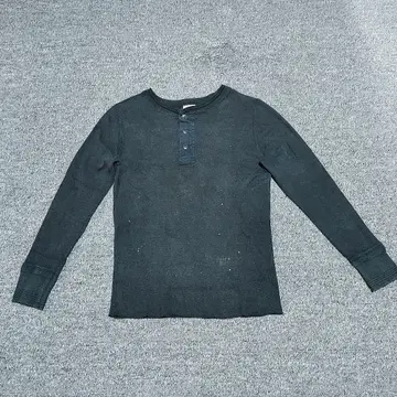 GLAD HAND 헨리넥 긴팔 페이드 데미지 페인트