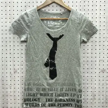인디 시리즈 구제 의류 스팽글 넥타이 페이크 아트 타이트 T셔츠