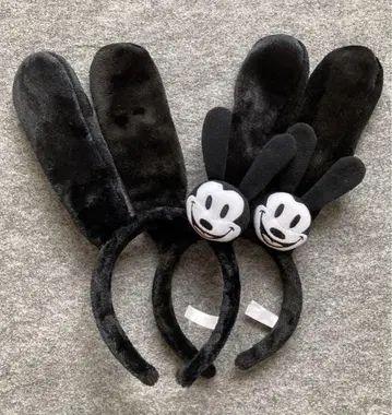 디즈니 머리띠 오즈월드 귀 긴 블랙 미키 리조트