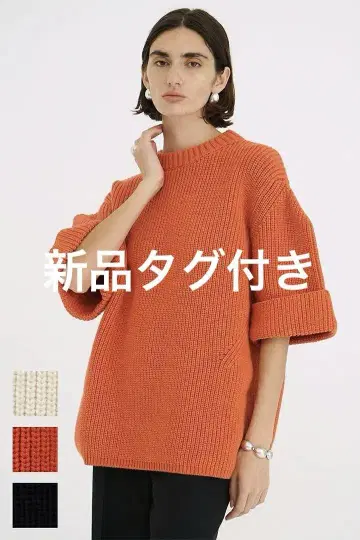 CLANE OVER HALF SLEEVE KNIT TOPS