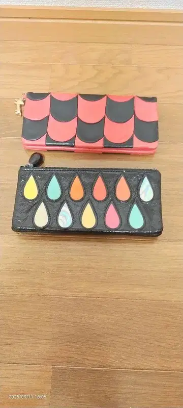 2개 세트 tsumori chisato 원형 모티브 장지갑