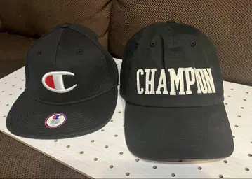 Champion 블랙 야구 모자 세트