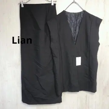 Lian 블랙 셋업 자켓 베스트 롱 스커트 A-6