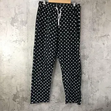 Y6042 구제 의류 패턴 파자마 팬츠 블랙 90s Y2K