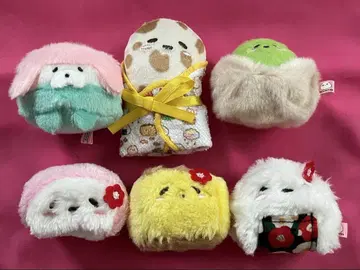 모찌빵 포근포근 봉제 인형 2종 전 6개 세트