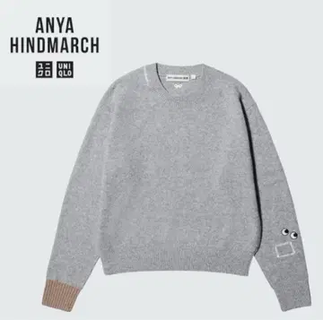 ANYA HINDMARCH 니트 스웨터 M 그레이/안야 힌드마치