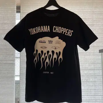 YOKOHAMA CHOPPERS 블랙 T셔츠