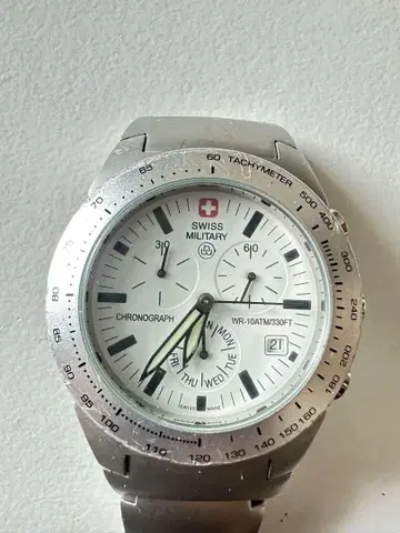 SWISS MILITARY 크로노그래프 손목시계 1952M