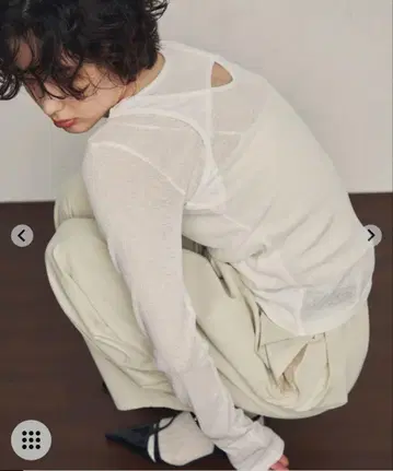 시어 골지 레이어드 스타일 2way 풀오버