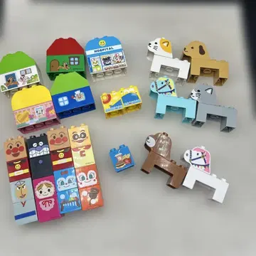 호빵맨 블록 라보 가게 놀이 말 강아지 세트 역할 놀이