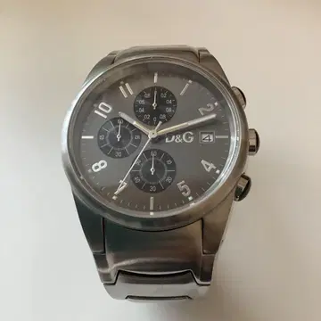 D&G 크로노그래프 손목시계 스테인리스 배터리 없음