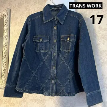 새상품급 빅 사이즈 17 트랜스 워크 데님 자켓