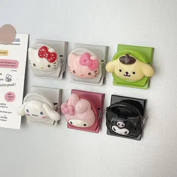 캐릭터형 클립 6개 세트