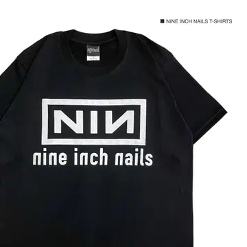 나인 인치 네일즈 L 사이즈 반팔 T셔츠 락 밴딩T