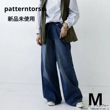 미사용 새상품 antiqua patterntorso 와이드 데님