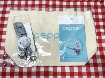 소프트뱅크 Pepper 군 토트백 캔뱃지 아빠견 스트랩