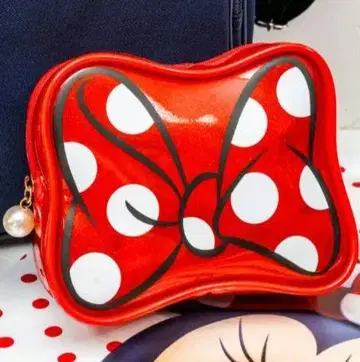 미니 파우치 리본 MINNIE'S DOT RIBBON